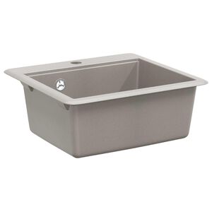 vidaXL Dřez &Scaron;ed&aacute; 470 x 440 mm Žula