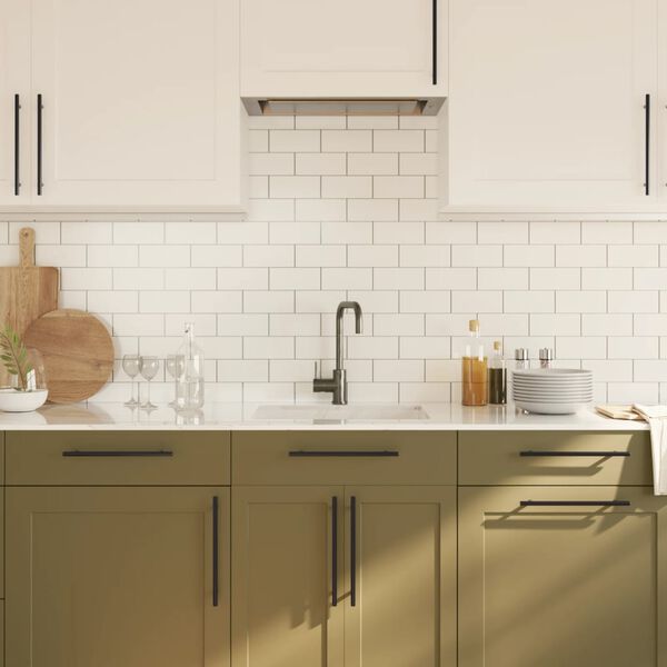 vidaXL Nábytkové úchytky 20 ks černé 224 mm nerezová ocel