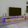 vidaXL TV skř&iacute;ňka s LED osvětlen&iacute;m dub sonoma 260x36,5x40 cm