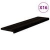 vidaXL N&aacute;&scaron;lapy na schody 16 ks hnědo-čern&eacute; 110x25x2 cm masivn&iacute; dub