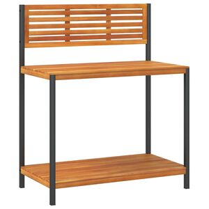 vidaXL Zahradn&iacute; pracovn&iacute; stůl 90 x 50 x 110 cm masivn&iacute; ak&aacute;cie a ocel