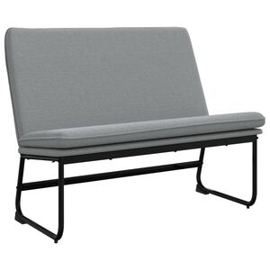 vidaXL Lavice světle &scaron;ed&aacute; 100 x 75 x 76 cm textil