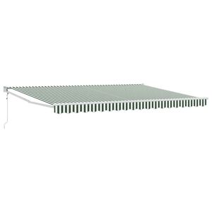 vidaXL Mark&yacute;za Zelen&aacute; a b&iacute;l&aacute; 450 x 300 x 165 cm Polyester a kov