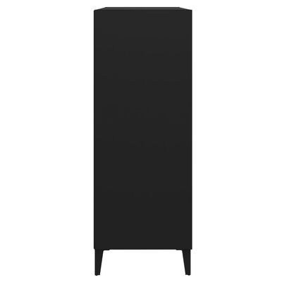 vidaXL Příborník černý 69,5 x 32,5 x 90 cm kompozitní dřevo
