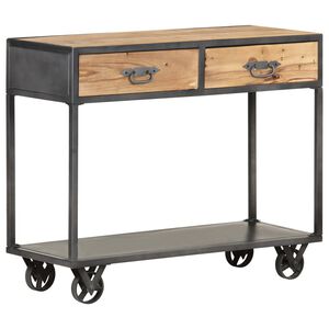 vidaXL Konzolov&yacute; stolek 90 x 35 x 74 cm masivn&iacute; recyklovan&eacute; dřevo