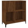 vidaXL Skř&iacute;ňka na LP desky hněd&yacute; dub 84,5x38x89 cm kompozitn&iacute; dřevo