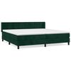 vidaXL Box spring postel s matrac&iacute; tmavě zelen&aacute; 200x200 cm samet