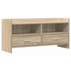vidaXL Televizn&iacute; skř&iacute;ň 100 x 33 x 47 cm Dub sonoma Kompozitn&iacute; dřevo