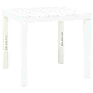 vidaXL Zahradn&iacute; stůl b&iacute;l&yacute; 78 x 78 x 72 cm plast