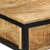 vidaXL Stůl na psan&iacute; Hněd&aacute; 105 x 50 x 75 cm Masivn&iacute; mango dřevo a kov