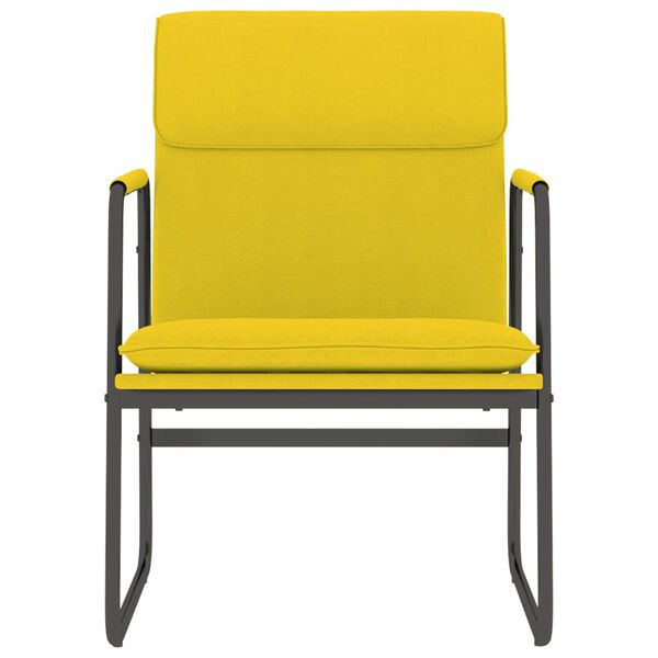 vidaXL Křeslo světle žlut&eacute; 55 x 64 x 80 cm textil