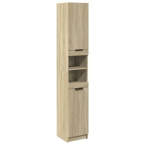 vidaXL Koupelnov&aacute; skř&iacute;ň dub sonoma 32 x 34 x 188,5 cm kompozitn&iacute; dřevo