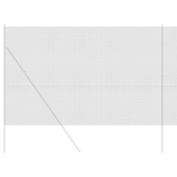 vidaXL Svařovaný drátěný plot Šedá 1.5 x 10 m Ocel