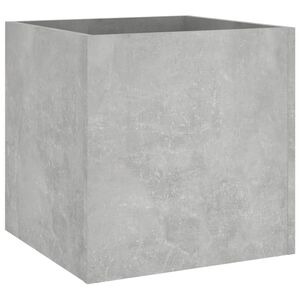 vidaXL Truhl&iacute;k betonově &scaron;ed&yacute; 40 x 40 x 40 cm kompozitn&iacute; dřevo