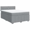 vidaXL Box spring postel s matrac&iacute; světle &scaron;ed&aacute; 160 x 200 cm textil