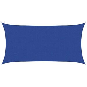vidaXL Plachta proti slunci 160 g/m&sup2; obd&eacute;ln&iacute;k modr&aacute; 2,5 x 5 m HDPE