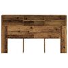 vidaXL Čelo postele s &uacute;ložn&yacute;m prostorem old wood 180 x 19 x 103,5 cm