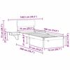 vidaXL R&aacute;m postele Voskově hněd&aacute; 75 x 190 cm Masivn&iacute; borov&eacute; dřevo