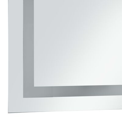 vidaXL Koupelnové zrcadlo s LED světly a dotykovým senzorem 50 x 60 cm