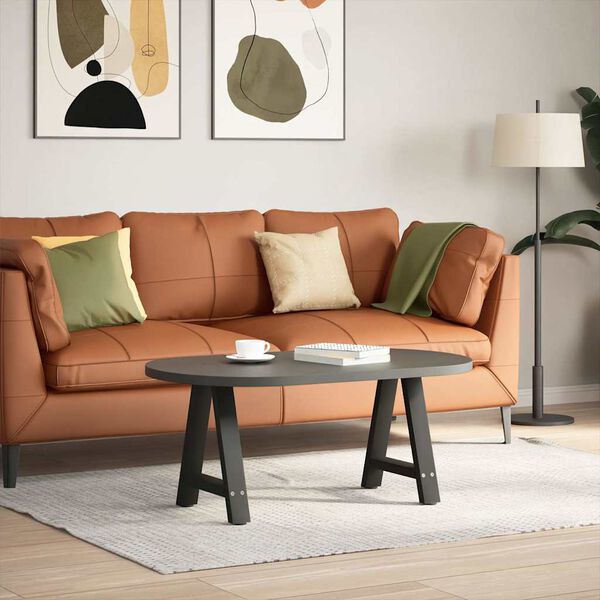 vidaXL Nohy konferenčního stolku ve tvaru A, 2 ks, černé, 50 x (42-43) cm, ocel