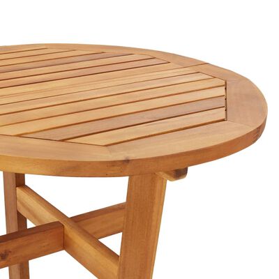 vidaXL Zahradní barový stůl Ø 60 x 105 cm masivní akáciové dřevo