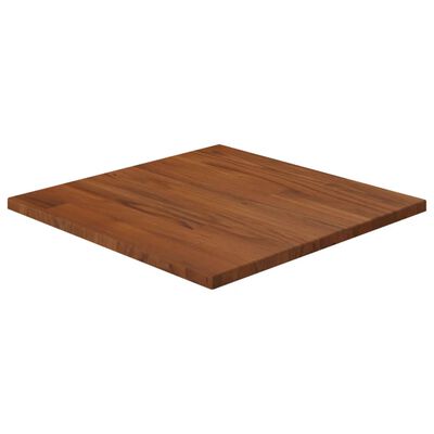 vidaXL Čtvercová stolní deska tmavě hnědá 40x40x1,5 cm ošetřený dub