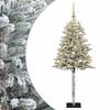 vidaXL Uměl&yacute; v&aacute;nočn&iacute; stromek s baňkami 120 cm 150 LED Tepl&aacute; b&iacute;l&aacute;