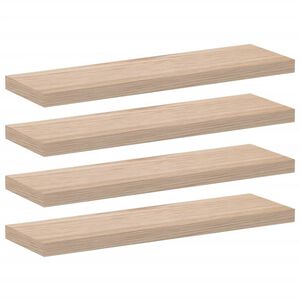 vidaXL Plovouc&iacute; police 4 ks 80 x 23,5 x 4 cm kompozitn&iacute; dřevo