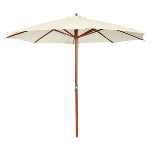 vidaXL Slunečn&iacute;k 300 x 258 cm p&iacute;skově b&iacute;l&yacute;