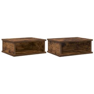 vidaXL Nočn&iacute; stolek 2 ks Kouřov&yacute; dub 40 x 31 x 15 cm Kompozitn&iacute; dřevo