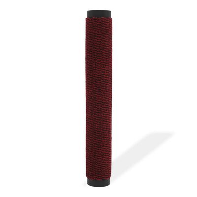 vidaXL Protiprachová obdélníková rohožka všívaná 40 x 60 cm červená