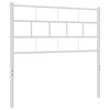 vidaXL Kovov&eacute; n&aacute;hradn&iacute; čelo postele b&iacute;l&eacute; 90 cm