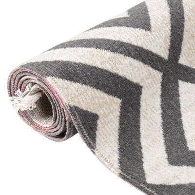 vidaXL Venkovní koberec hladce tkaný 115 x 170 cm světle černobéžový