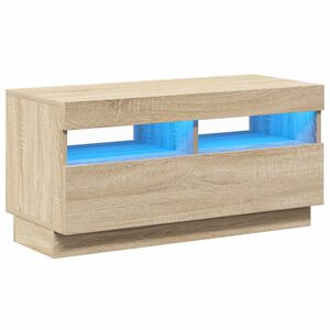 vidaXL TV skř&iacute;ňka s LED osvětlen&iacute;m dub sonoma 80 x 35 x 40 cm