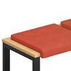 vidaXL Pol&scaron;t&aacute;ř na lavici 4 ks man&scaron;estr Červen&aacute; oranžov&aacute; Hloubka 35 cm