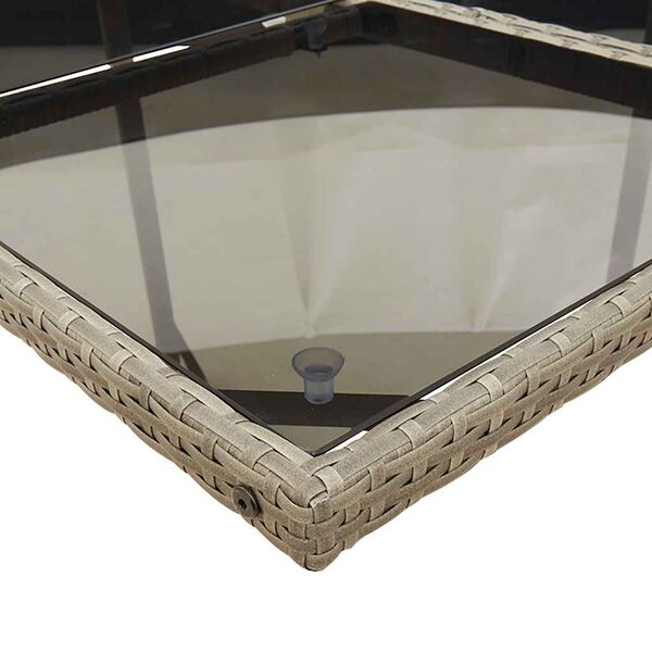 vidaXL 9d&iacute;ln&yacute; zahradn&iacute; j&iacute;deln&iacute; set s podu&scaron;kami &scaron;ed&yacute; polyratan