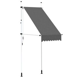 vidaXL Ručně zatahovac&iacute; mark&yacute;za 100 cm antracitov&aacute;