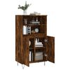 vidaXL Skř&iacute;ň highboard kouřov&yacute; dub 60 x 36 x 110 cm kompozitn&iacute; dřevo
