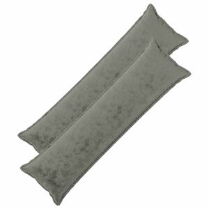 vidaXL Povlak na pol&scaron;t&aacute;ř 2 ks HOUTEN Tmavě &scaron;ed&aacute; 40 x 145 cm Flanel