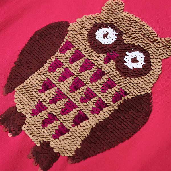 Dětsk&eacute; tričko s dlouh&yacute;m ruk&aacute;vem jasně růžov&eacute; 128