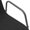 vidaXL Stohovatelné zahradní židle 4 ks ocel a textilen černé