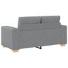 vidaXL Loveseat Sofa Světle &scaron;ed&aacute; 160x77x82 cm textil