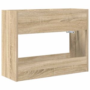 vidaXL Stojan na slunečn&iacute;ky s &uacute;loži&scaron;těm Sonoma dub 65 x 24 x 50 cm