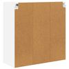 vidaXL Z&aacute;věsn&aacute; skř&iacute;ňka se dveřmi B&iacute;l&aacute; 80 x 31 x 80 cm kompozitn&iacute; dřevo