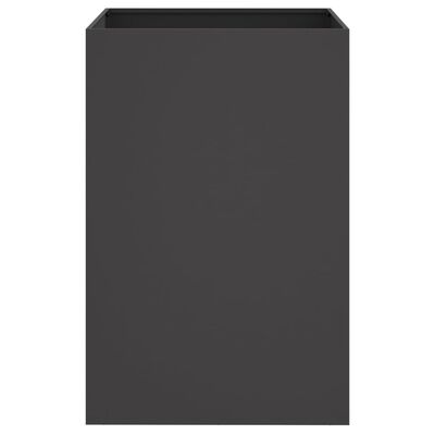vidaXL Truhlík černý 52 x 48 x 75 cm ocel válcovaná za studena