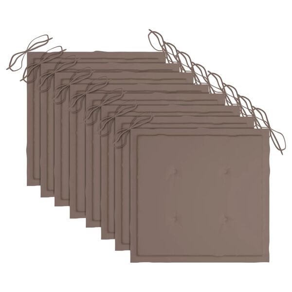 vidaXL Zahradní jídelní židle 8 ks s poduškami masivní akáciové dřevo