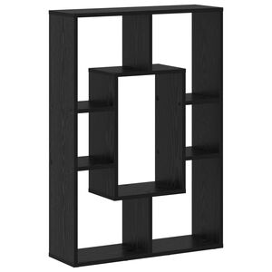 vidaXL Knihovna 7 &uacute;rovn&iacute; 63 x 20 x 90 cm Kompozitn&iacute; dřevo Čern&yacute; dub