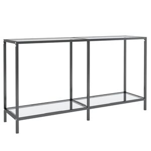 vidaXL Konzolov&yacute; stolek průhledn&yacute; 140 x 35 x 75,5 cm tvrzen&eacute; sklo