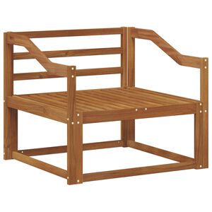 vidaXL Venkovn&iacute; středn&iacute; pohovka Masivn&iacute; ak&aacute;tov&eacute; dřevo Př&iacute;rodn&iacute;