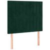 vidaXL Čelo postele tmavě zelen&eacute; 100x5x118/128 cm sametov&eacute;